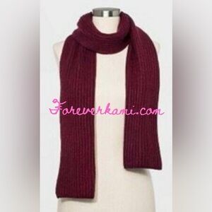 Adult Maroon Scarf NWT